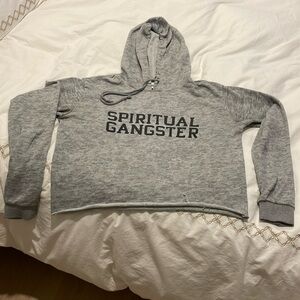 Gray sweatshirt. Spiritual gangster. Size small